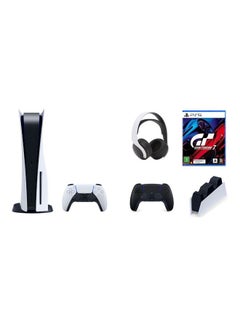 Buy PlayStation 5 Console With Wireless Controller And Gran Turismo 7 Standard Edition PS5 Combo Set in UAE