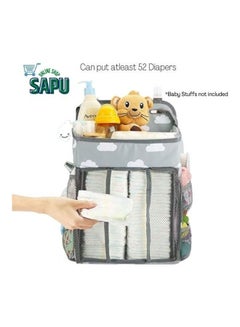 Buy Multi-Purpose Nursery Caddy Baby Diaper Organizer Hanging Bag Essential Storage Pocket in UAE