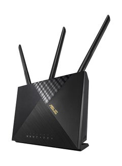 اشتري 4G-AX56 Cat.6 300Mbps Dual-Band WiFi 6 AX1800 LTE Router - Captive Portal, AiProtection Classic Network Security, Parental Controls أسود في الامارات