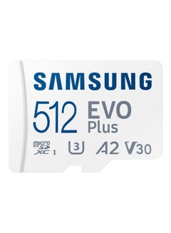 Buy EVO Plus Micro SD Memory Card with Adapter 512 GB in UAE