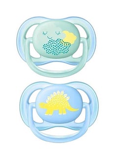 Buy 2-Piece Avent Ultra Air Pacifier - Blue in UAE