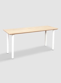 Buy Office Desk Computer Table Or Study Table -  Home Office For Laptop Table - Beige/white 1400*490*650mm in Saudi Arabia