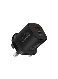 Buy 33W Power Delivery GaNFast Charging Adapter Black in UAE