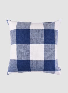 Buy Stripes & Plaid Cushion, Unique Luxury Quality Decor Items for the Perfect Stylish Home Blue in UAE