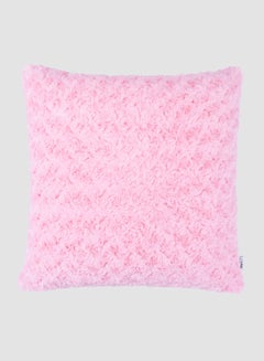 Buy Faux Fur Cushion  VI, Unique Luxury Quality Decor Items for the Perfect Stylish Home Pink CUS238 in Saudi Arabia