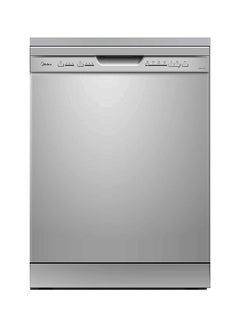 Buy 5 Programs 12 Place Settings Free Standing Dishwasher ‎WQP12-5203-S Silver in UAE