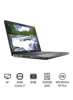 Buy Latitude 5400 Laptop With 14-Inch Full HD Display, Core i7 Processer/8GB RAM/256GB SSD/Intel UHD Graphics/Windows 10 Pro/International Version Black in UAE