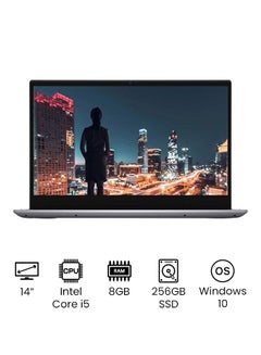 اشتري Inspiron 5400 Convertible 2-In-1 Laptop With 14-Inch Full HD Display, Corei5 Processor/8GB RAM/256GB SSD/Integrated Graphics/Windows 10 /International Version English Grey في الامارات