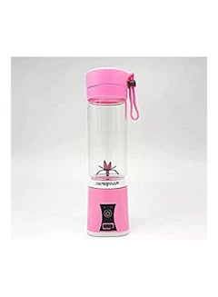 Buy Travel Usb Mini Electric Fruit Vegetable Juicer Handheld Smoothie Maker Blender Juice Cup Pink 400ml in Egypt