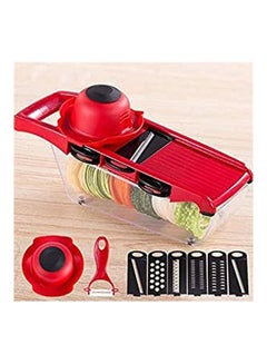 Buy Vegetable Cutter With Steel Slicer Red in Egypt