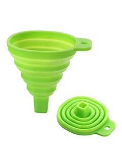 اشتري Foldable Small Silicon Funnel Green 8cm في مصر