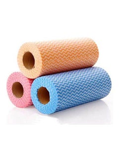 Buy 150Pcs/Roll Reusable Cleaning Towels Multicolor 31x14cm in Egypt