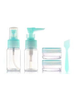 Buy 5Pcs Portable Compact Lightweight Plastic Bottles Clear Blue 16x12cm in Egypt