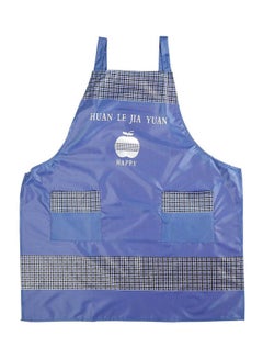 Buy Kitchen Apron With Two Pockets Blue 35x25cm in Egypt