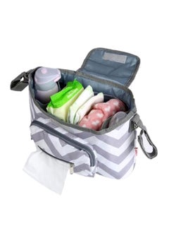Buy Multifunctional Trendy Lightweight Canvas Large Baby Stroller Diaper Organizer Bag in UAE