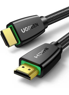 Buy HDMI Cable 4K 1M HDMI 2.0 18Gbps High-Speed 4K@60Hz HDMI to HDMI Video Wire Ultra HD 3D 4K HDMI Cord Braided Compatible with MacBook Pro UHD TV Nintendo Switch Xbox PlayStation PS5/4 PC Laptop -1M Black in UAE