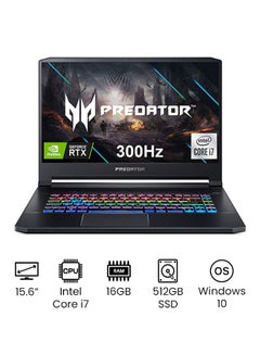 Buy Predator Triton 500 Gaming Laptop With 15.6-Inch Full HD Display, Core i7-10750H Processer/16GB RAM/512GB SSD/8GB Nvidia GeForce RTX 2070 Super Graphics/Windows 10 /International Version English Black in UAE