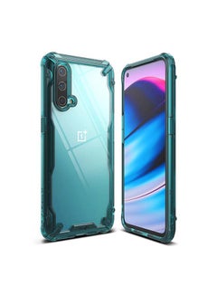 Buy Fusion-X Compatible with OnePlus Nord CE 5G Case, Shockproof Hard Back Rugged Bumper Cover Ergonomic Shock Absorption TPU Frame Bumper Phone Cover Case for OnePlus Nord 2 5G- Turquoise Green in Egypt