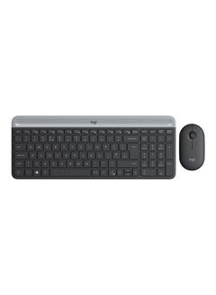 Buy Keyboard With Mouse   Slim Wireless Combo Black in Saudi Arabia