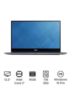 اشتري كمبيوتر دفتري XPS 13 9370 بشاشة مقاس 13.3 بوصة، معالج كور i7، ذاكرة وصول عشوائي 16 جيجابايت/قرص صلب ثابت سعة 1 تيرابايت/بطاقة رسومات إنتل عالية الدقة 620 فضي في الامارات