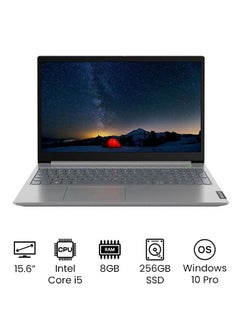 Buy ThinkBook 15 Laptop With 15.6-Inch Full HD Display, Core i5 Processor/8GB RAM/256GB SSD/Windows/Integrated Intel UHD Graphics/Windows 10 Pro English/Arabic Minerak Grey in UAE