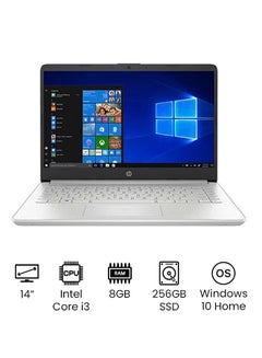 Buy 14-dq2038ms Laptop With 14-Inch HD Display, Core i3-1115G4 Processor/8GB RAM/256GB SSD/Intel UHD Graphics/Windows 10 Home/International Version English Silver in UAE
