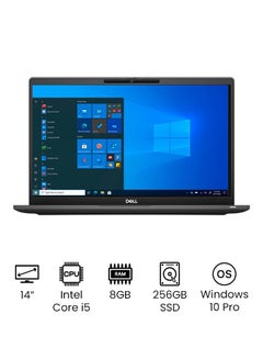 Buy Latitude 7420 - 14' IPS-Type Full HD Display (Intel Core i5-1145G7, 11th Gen) 8GB DDR4 RAM, 256GB M.2 SSD, Integrated Intel Iris Xe Graphics, Windows 10 Pro /International Version English Black in Saudi Arabia