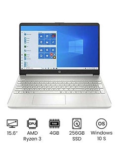 Buy 15-EF1041NR Laptop With 15.6-Inch HD Display, AMD Ryzen 3 3250U Processer/4GB RAM/256GB SSD/Intel UHD Graphics/Windows 10S /International Version English Silver in UAE