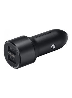 Buy 15W Dual Port Fast Car Charger Black in Egypt