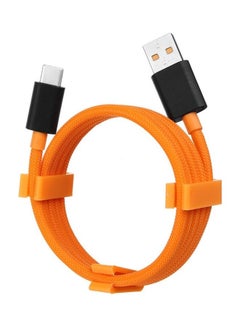 Buy McLaren Fast Warp Charge 30W USB Type-C Cable 100cm Orange/Black Orange/Black in UAE
