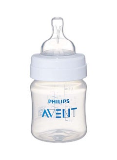 Buy Anti-Colic Plastic Baby Feeding Bottle With Ultra Soft Nipple, 125ml - Clear in UAE