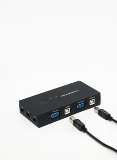 Buy 3 Port USB KVM Switch Box VGA Video Sharing Adapter 2 In 1 Out USB VGA KVM Switch Black in Saudi Arabia
