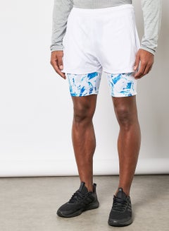 Buy Essential Sports Running Shorts White in UAE