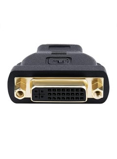 Buy HDMI To DVI-I 24+5p Female Adapter Cable Black in Saudi Arabia