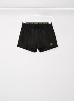 اشتري Short Double Waistband Swim Shorts Black في السعودية