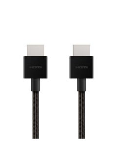 Buy 4K Ultra High Speed HDMI 2.1 Braided Cable 2m Black in UAE