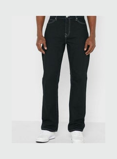 اشتري Men's Rinse Relaxed Fit Jeans Black في الامارات