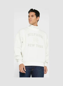 Buy Men Essential Sweatshirt White in UAE