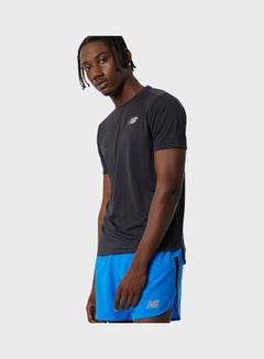 Buy Run Impact Short Sleeves Sport T-Shirt Black in Saudi Arabia