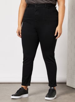 اشتري Plus Size Contour Skinny Jeans Black في مصر