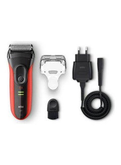 Buy Series 3 3030s Rechargeable Electric Foil Shaver Black-Red in Egypt