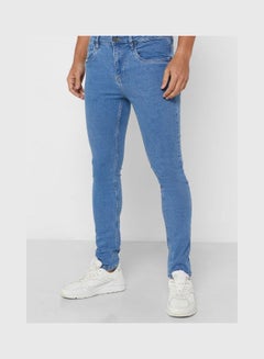 Buy Men Skinny Fit Jean Blue in Saudi Arabia