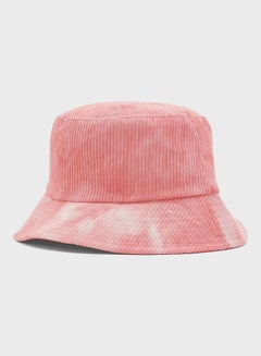 Buy Tie Dye Cord Bucket Hat Pink in Saudi Arabia
