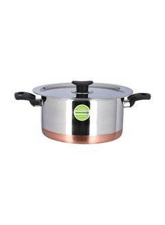 Buy Stainless Steel Casserole Silver 28cm in UAE