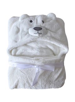 Buy 3D Polar Bear Soft Baby Comfortable Hooded Blanket, Lightweight, and Foldable in UAE