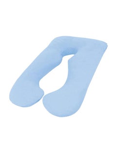Buy High-Quality Multifunctional U Shape Comfortable Maternity Pillow Microfiber Blue 70x25x120cm in Saudi Arabia
