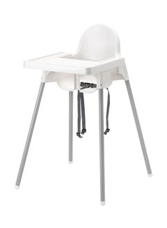 Buy 4-In-1 Multifunctional Elevated High Chair With Dining Tray And Safety Seat Belt For Children in UAE
