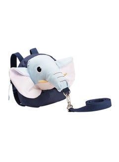 Buy 2-In-1 Children Elephant Design Anti-Lost Backpack With Safety Belt And Holding Leash in UAE