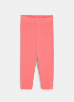 اشتري Plain Colored Capri Leggings Pink في السعودية