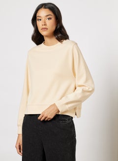 Buy Plain Sweatshirt Sand in UAE